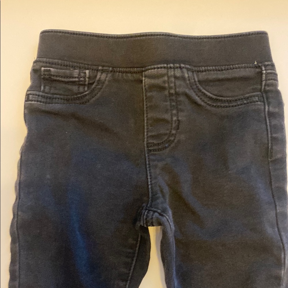 Jumping Beans Kids Size 3T Black Denim Skinny Leg Jeans. - Picture 2 of 7